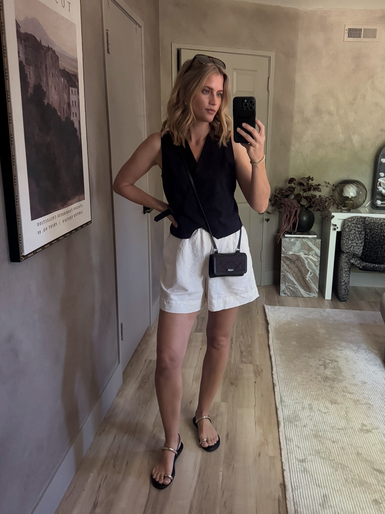 Top is from last season, bag is vintage coach, and shorts are last season H&M. Linked the exact shoes as well as similar options. 

#LTKootd #LTKgrwm #LTKmomlife