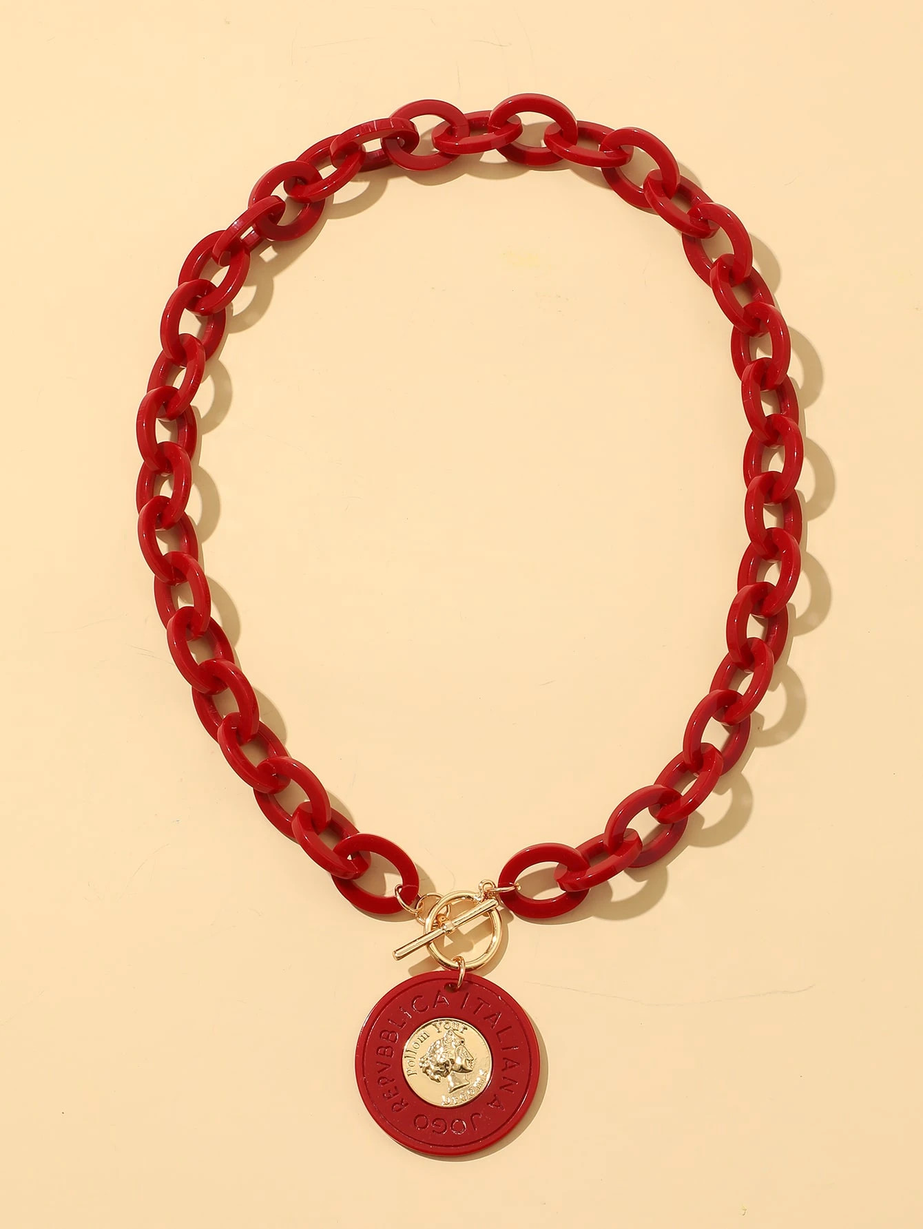 Round Charm Chain Necklace | SHEIN