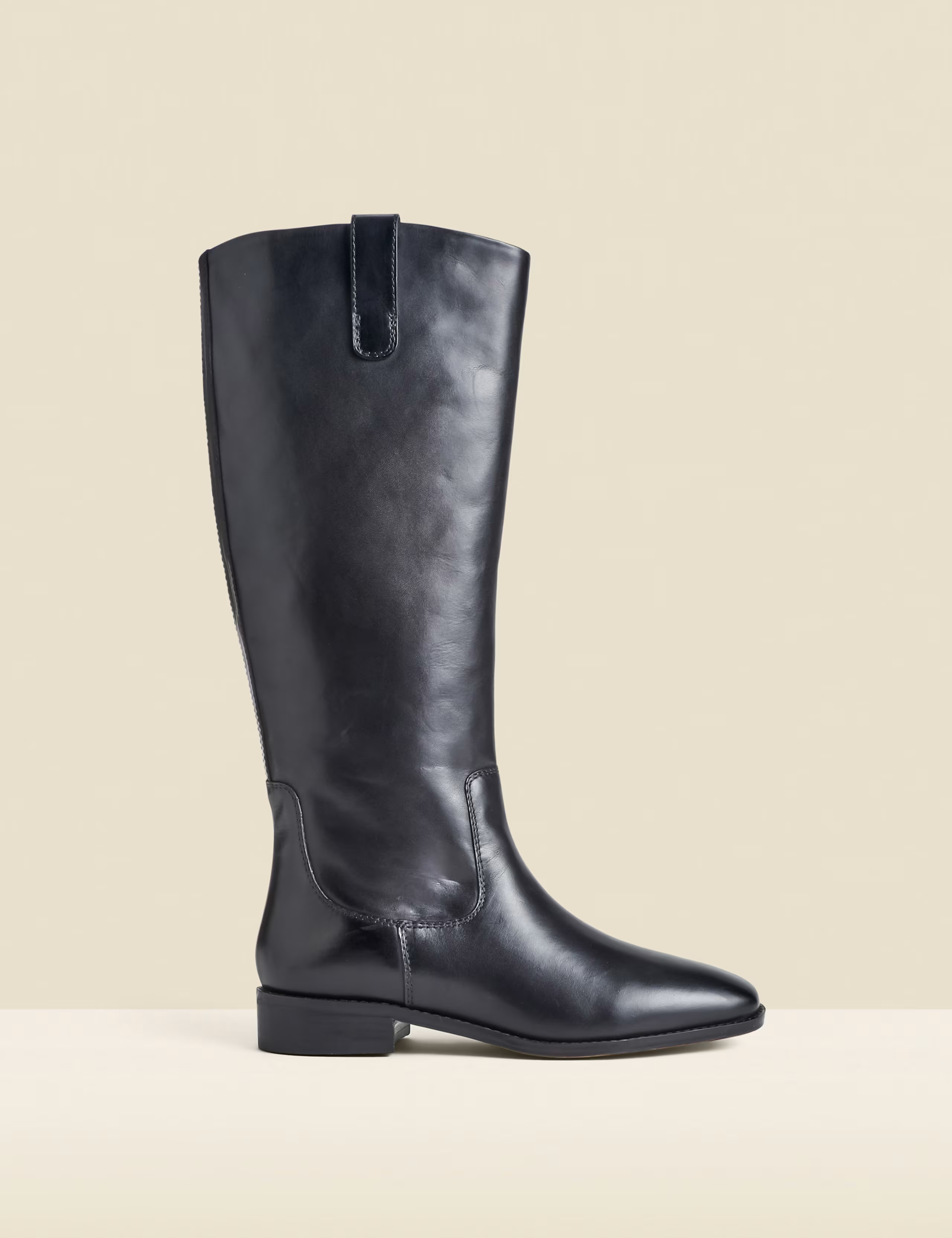 Square Toe Flat Leather Boots | Marks & Spencer (UK)