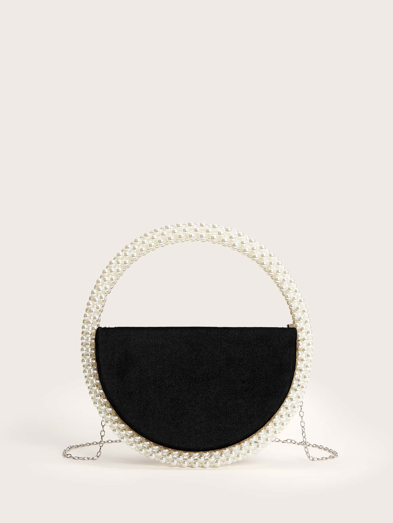 Faux Pearl Decor Clutch Bag | SHEIN