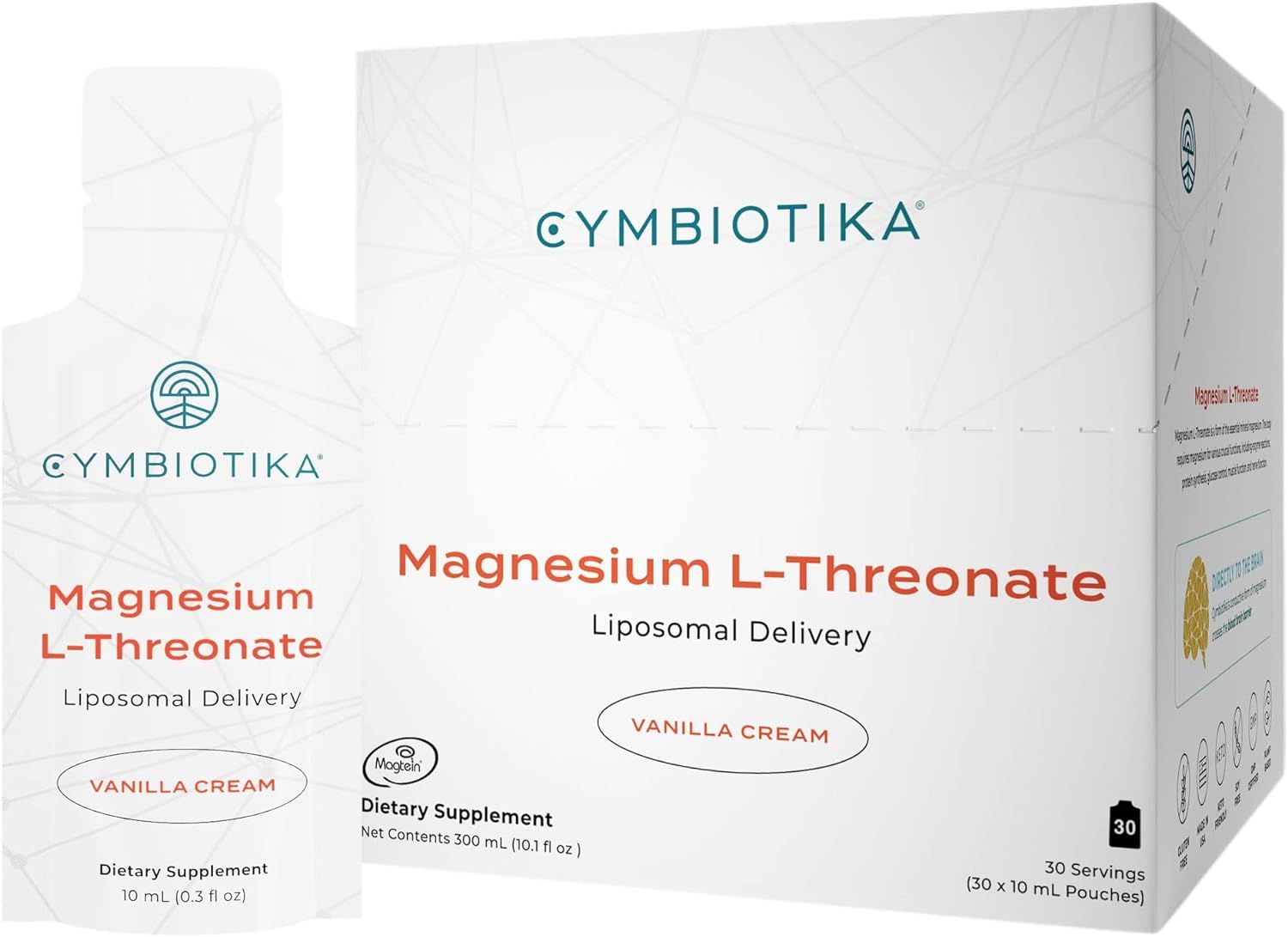 CYMBIOTIKA Liposomal Magnesium L-Threonate 1300mg, Focus Memory Brain Support, Magnesium Suppleme... | Amazon (US)