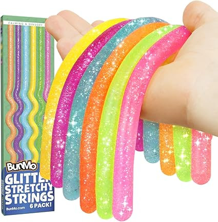 BUNMO Stretchy Strings - Sensory Toys for Toddlers - Stimulating & Addictive Sensory Toys for Kid... | Amazon (US)