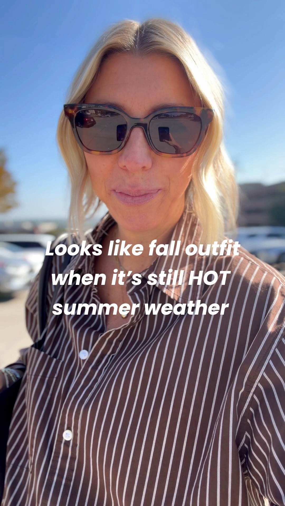This chic matching set is the perfect looks like fall outfit for the HOT summer days we still have left🤎
This organic cotton shirt + matching shorts have been my go-to for an elevated with minimal effort👏🏻

#LTKmomlife #LTKOver40 #LTKSeasonal