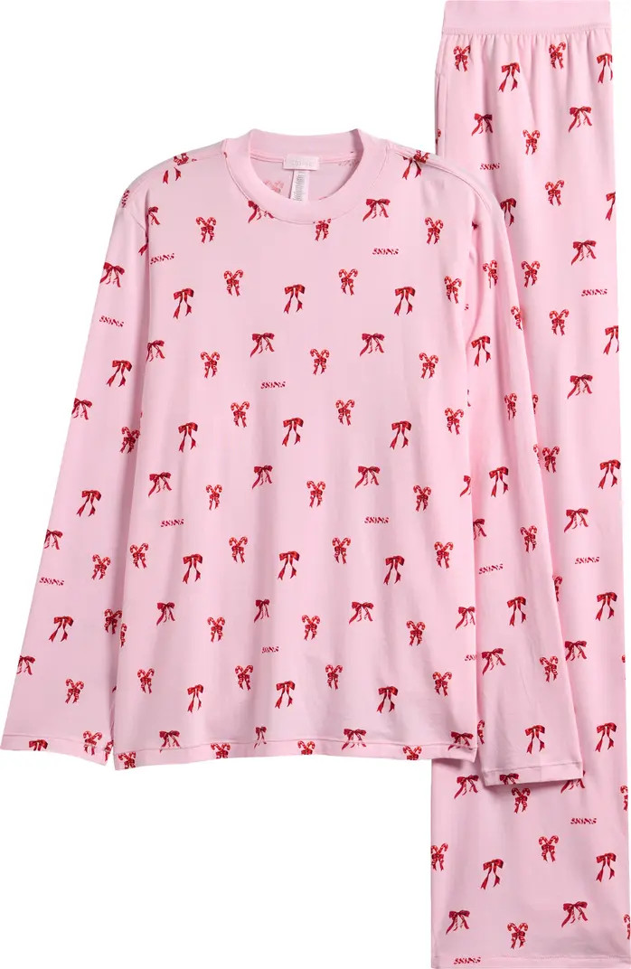 Boyfriend Long Sleeve T-Shirt & Loose Pants Pajamas | Nordstrom