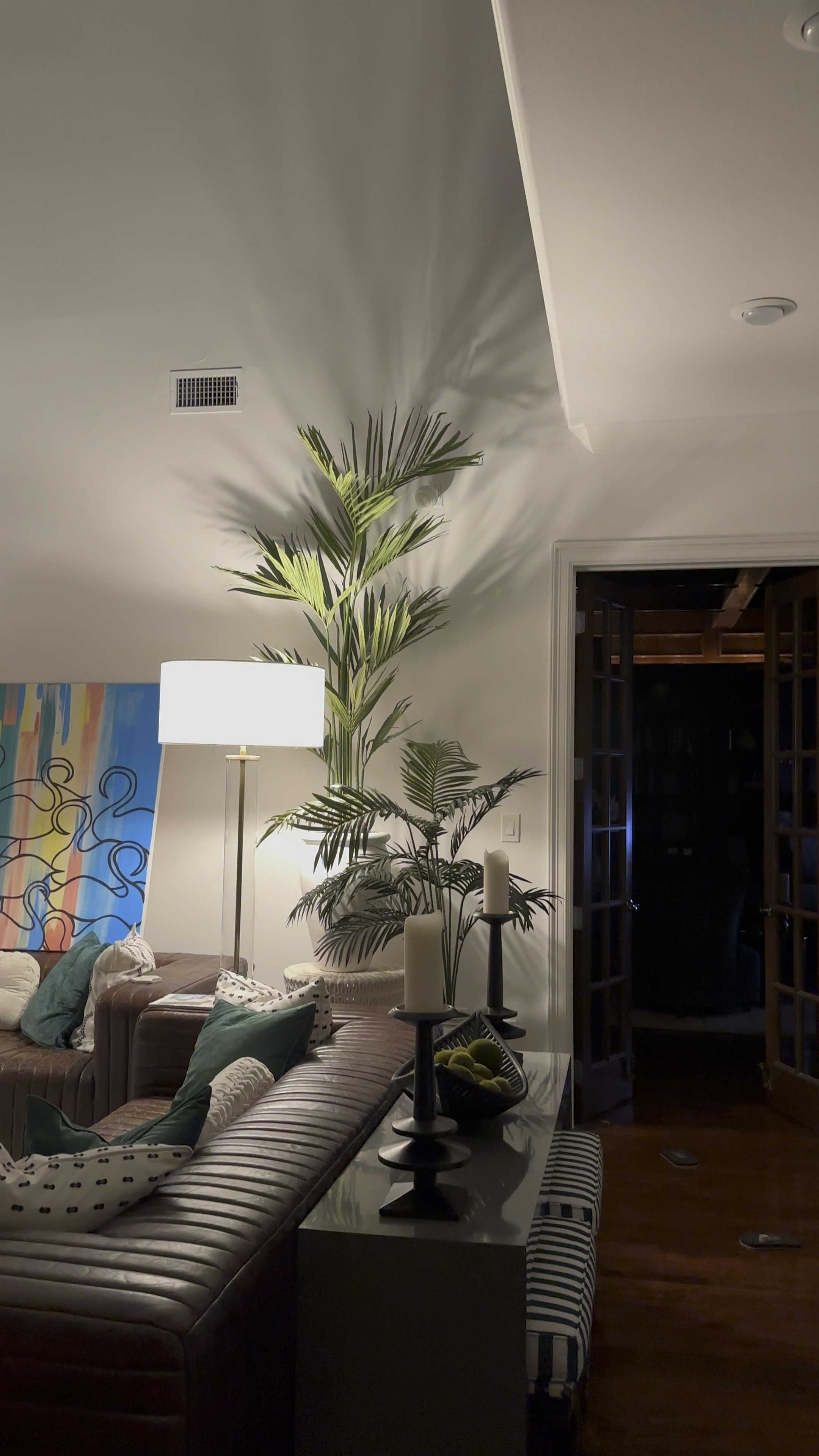 Towering faux palm dreams coming true!