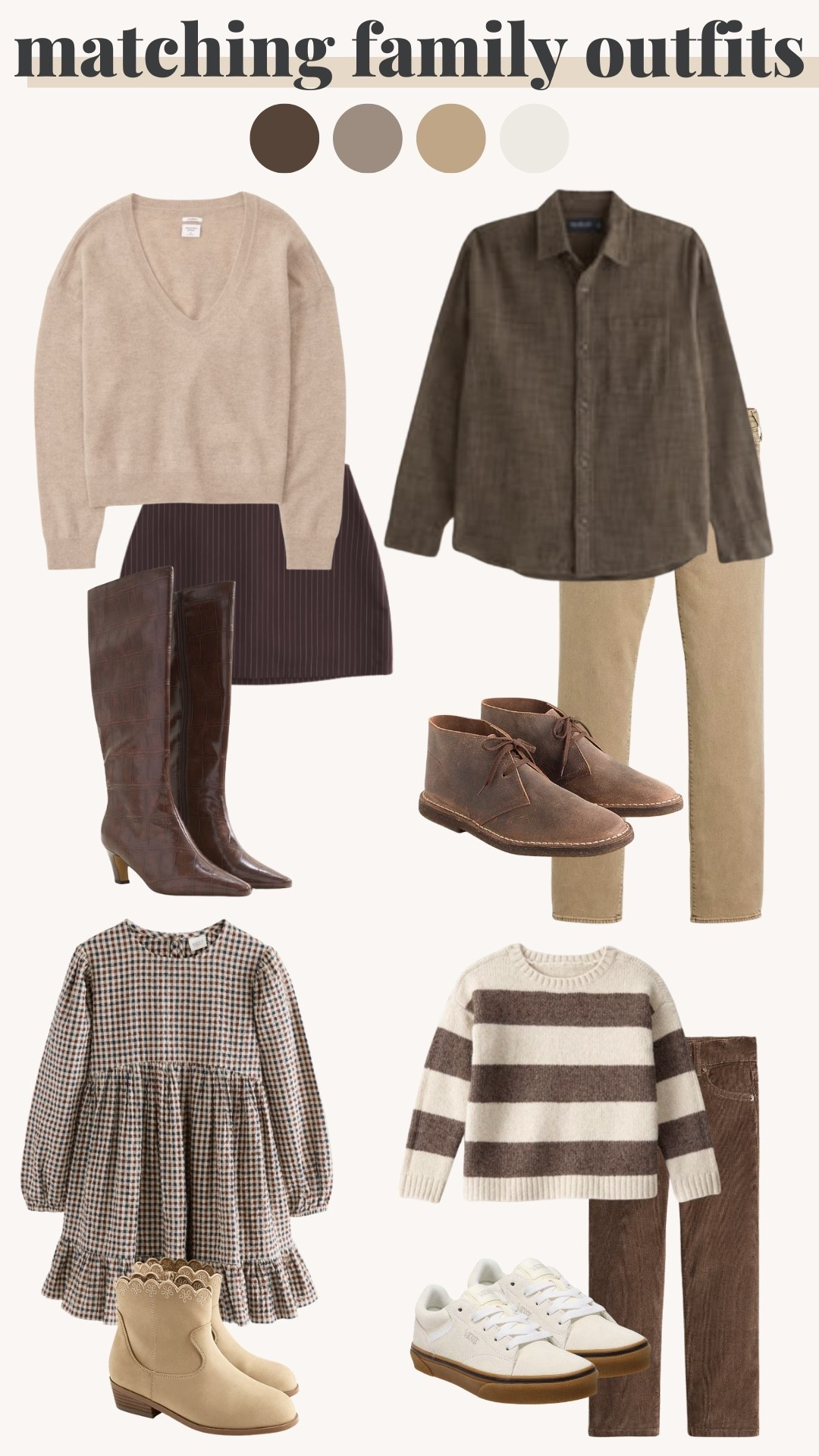 Family matching outfits! Brown, tan, neutral, shoes, boots, winter, fall, thanksgiving, Christmas, family photos, pictures, ideas, dress

#LTKFamily #LTKShoeCrush #LTKStyleTip