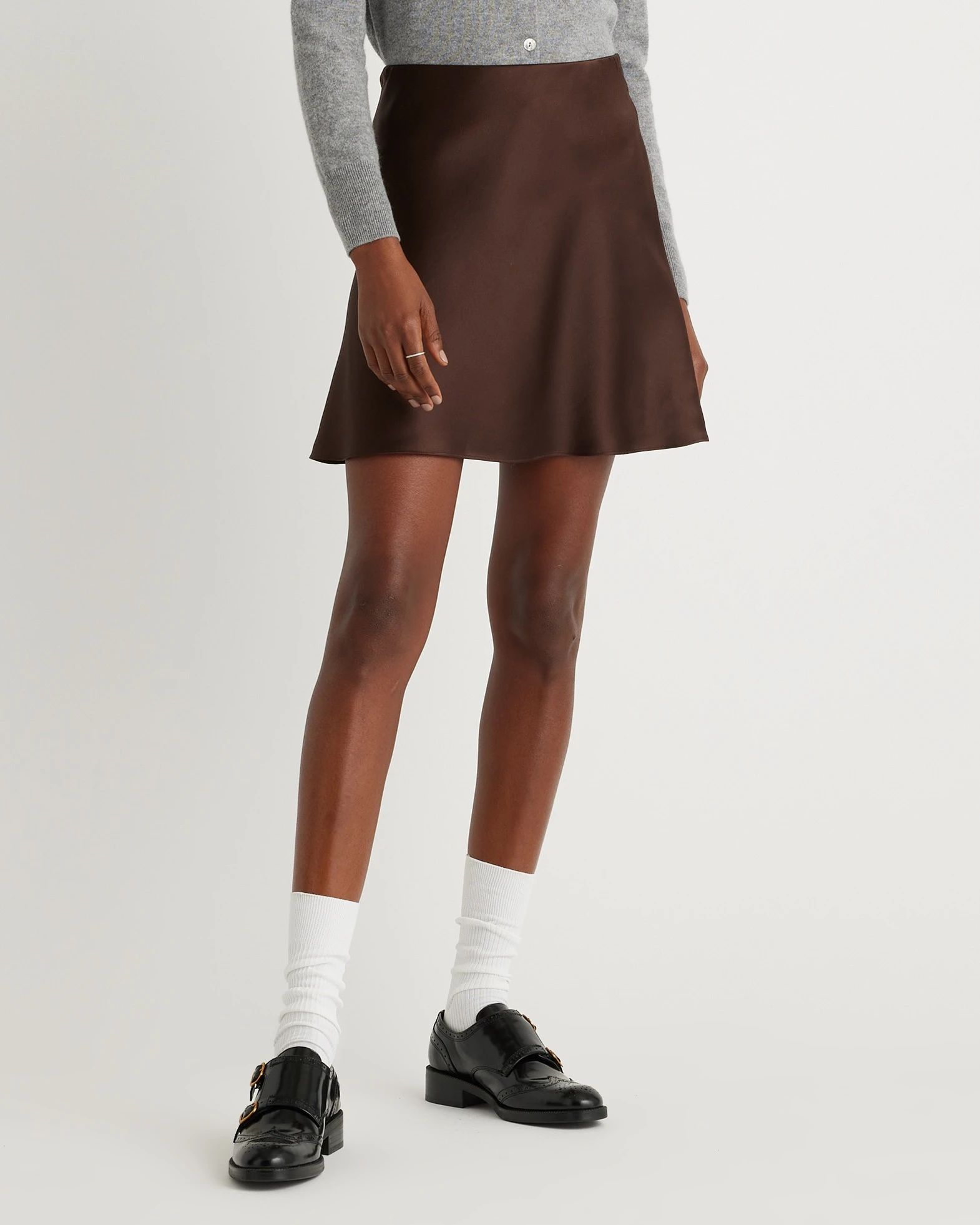 100% Washable Silk Mini Skirt | Quince