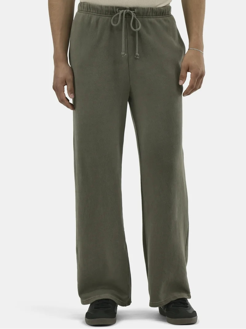 No Boundaries Vintage Inspired Straight Sweatpants, Men's & Big Men's | Walmart (US)