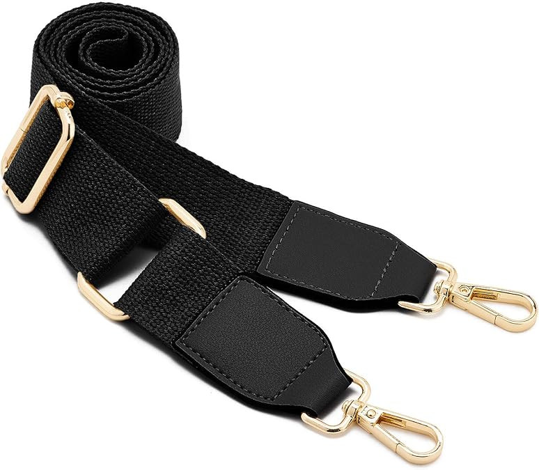 DEVPSISR Wide Shoulder Purse Strap Replacement Adjustable Belt Canvas Bag Crossbody Handbag | Amazon (US)