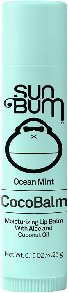 Sun Bum Cocobalm Ocean Mint - Hydrating Lip Balm With Coconut Oil and Aloe Vera - 0.15 oz Stick | Amazon (US)