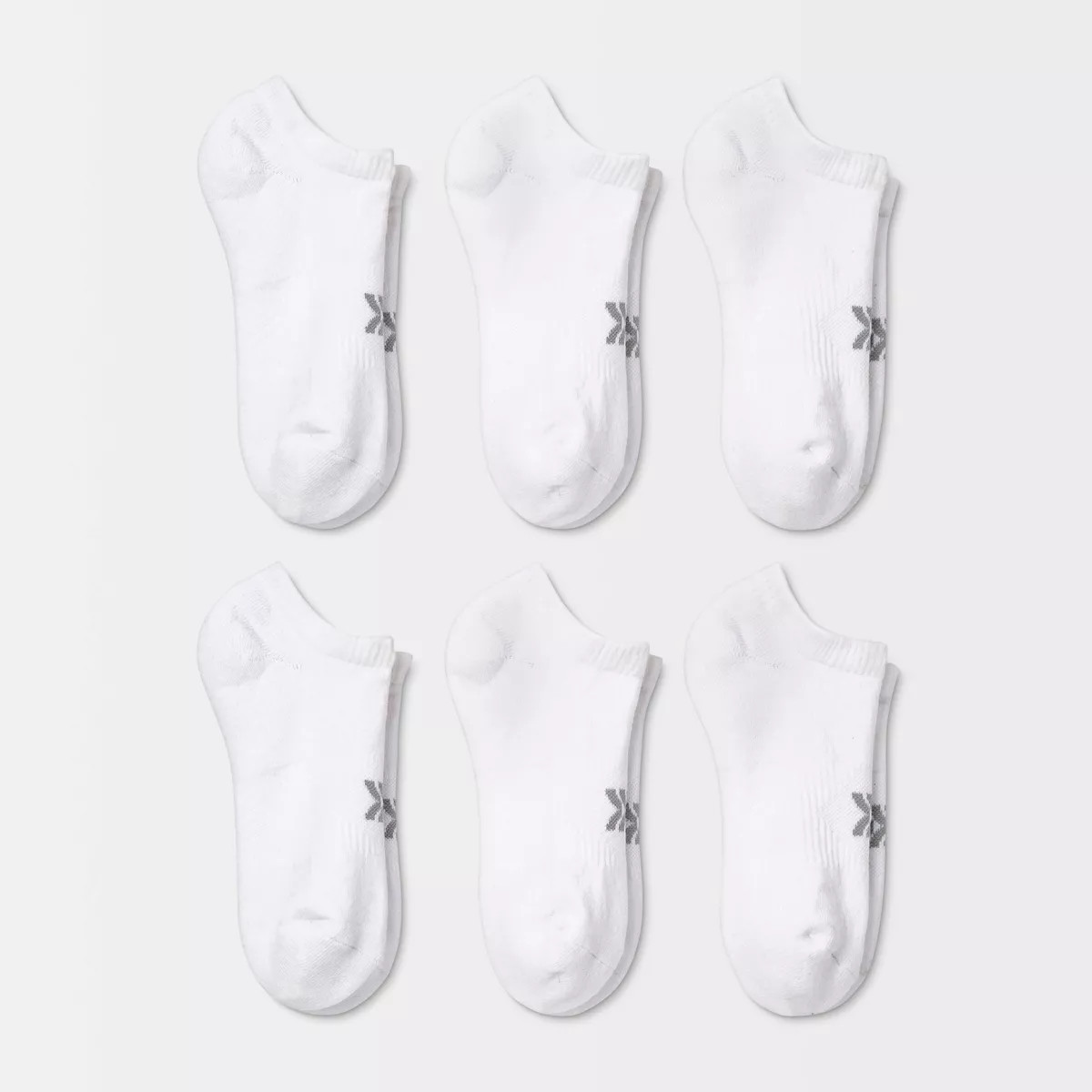 Women's Cushioned 6pk No Show Athletic Socks - All In Motion™ White 4-10 | Target
