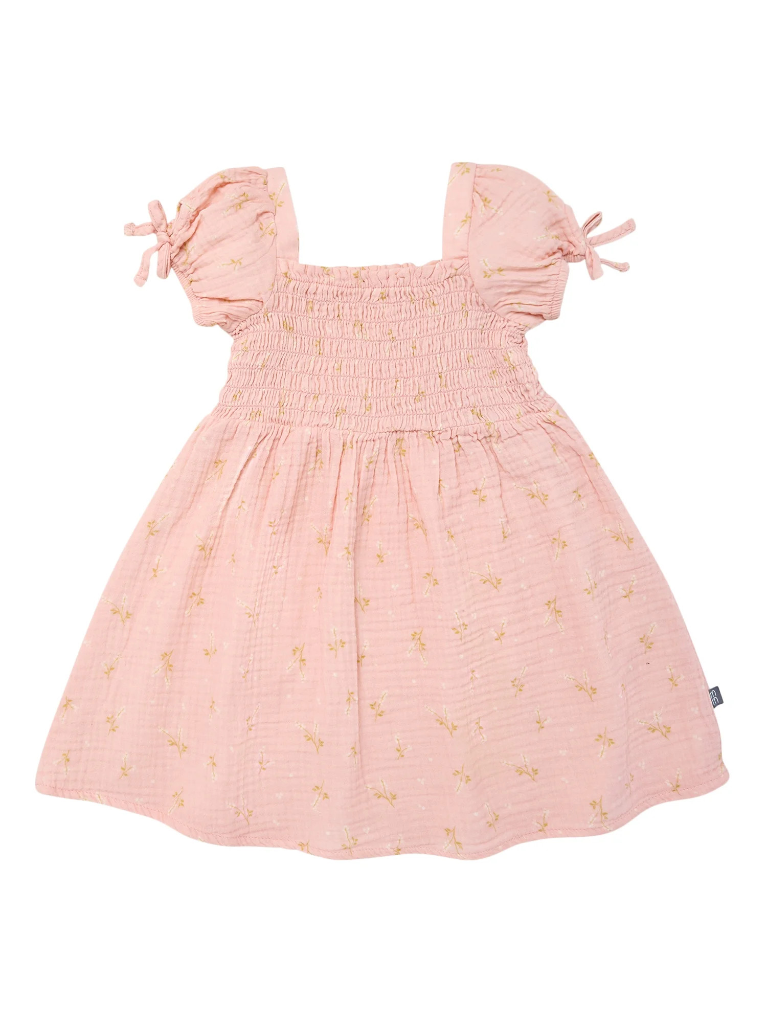 Modern Moments by Gerber Toddler Girl Smocked Dress with Bows, Sizes 12M-5T | Walmart (US)