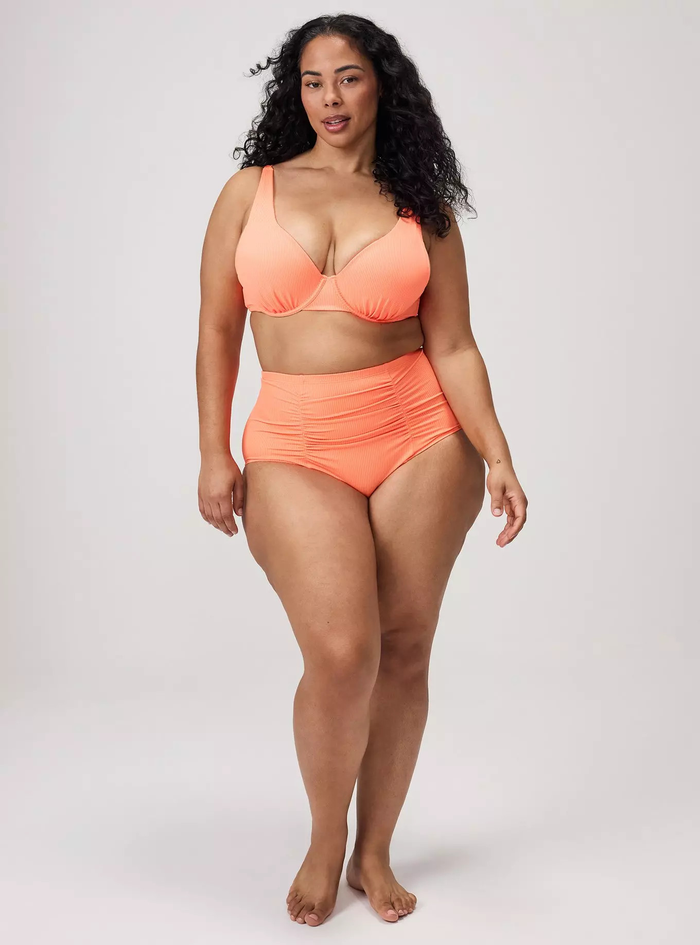 High-Rise Ruched Cheeky Bottom | Torrid (US & Canada)