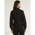 Scoop Women’s and Women's Plus Ultimate ScubaKnit Longline Drawstring Zip Jacket, Sizes XS-4X | Walmart (US)
