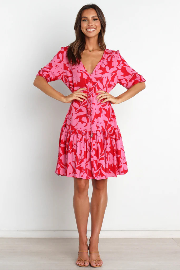 Despina Dress - Red | Petal & Pup (US)