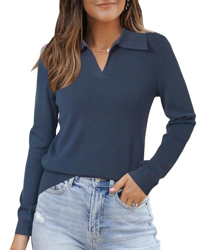 Arach&Cloz Women’s Wool Blend Polo Shirts Fall Sweaters Business Casual Outfits 2025 | Amazon (US)