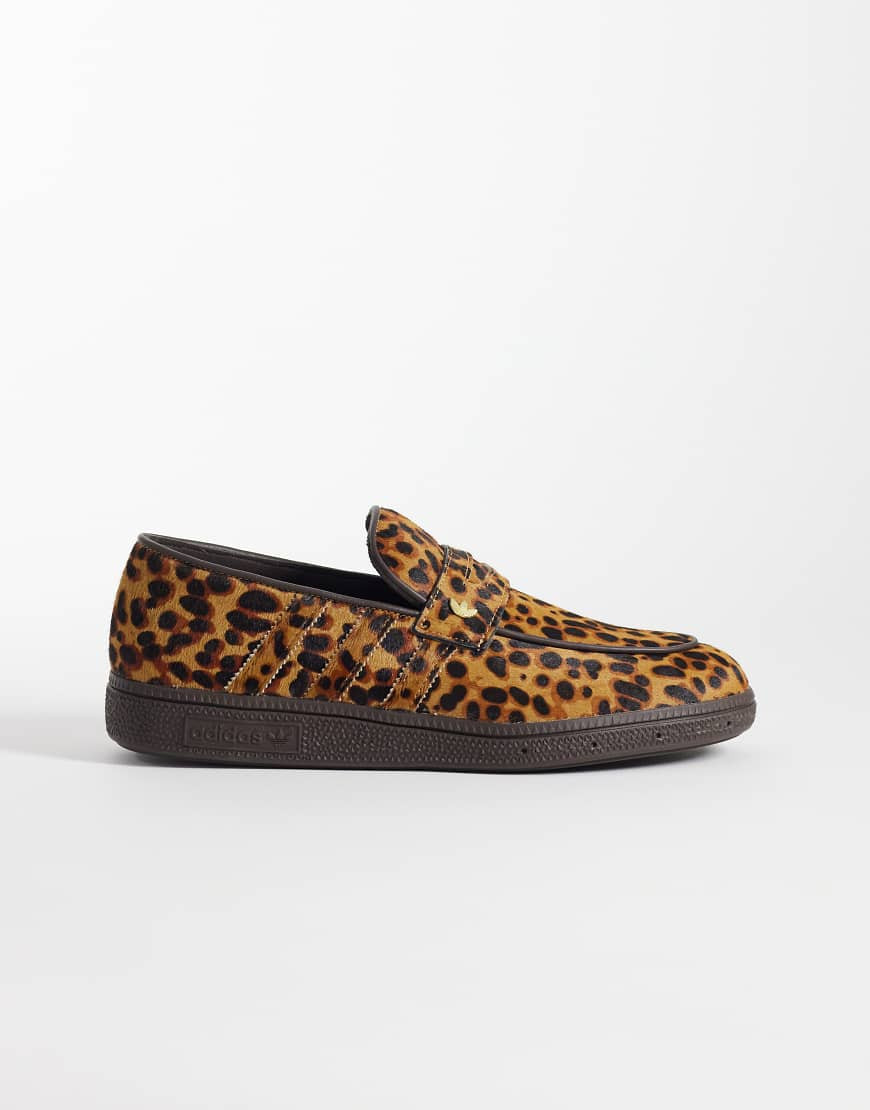 adidas Originals Handball loafer in leopard print-Brown | ASOS (Global)