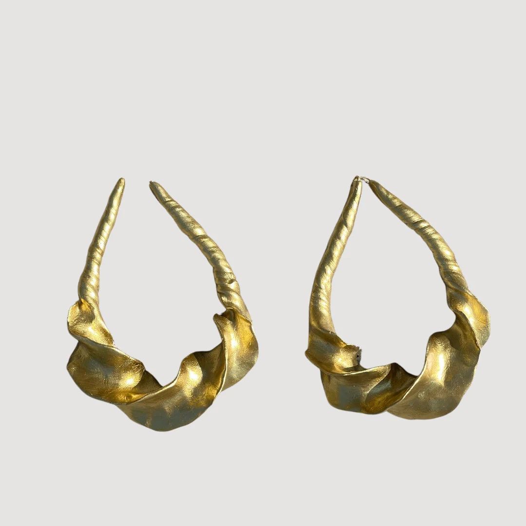Teardrop hoop earrings, oversized hoops | Etsy (US)