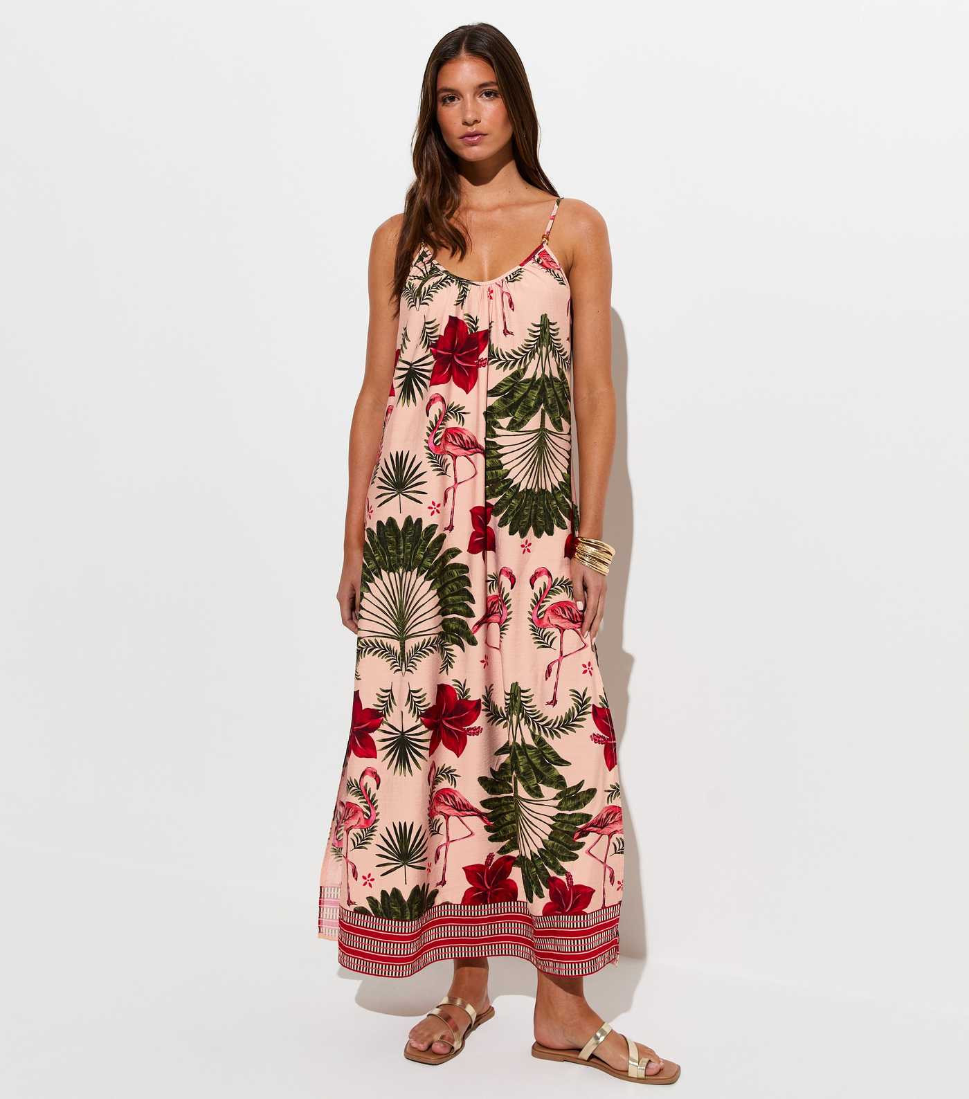 Pink Flamingo Print Maxi Dress | New Look | New Look (UK)
