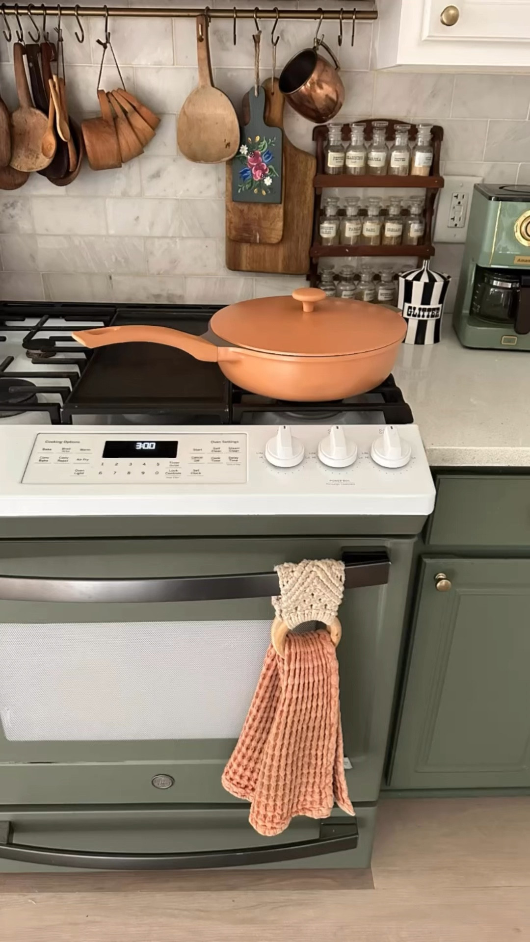 I got a new always pan dupe in a terracotta color and am loving it so far. Isn’t it pretty in my green kitchen? 

#LTKHoliday #LTKGiftGuide #LTKHome