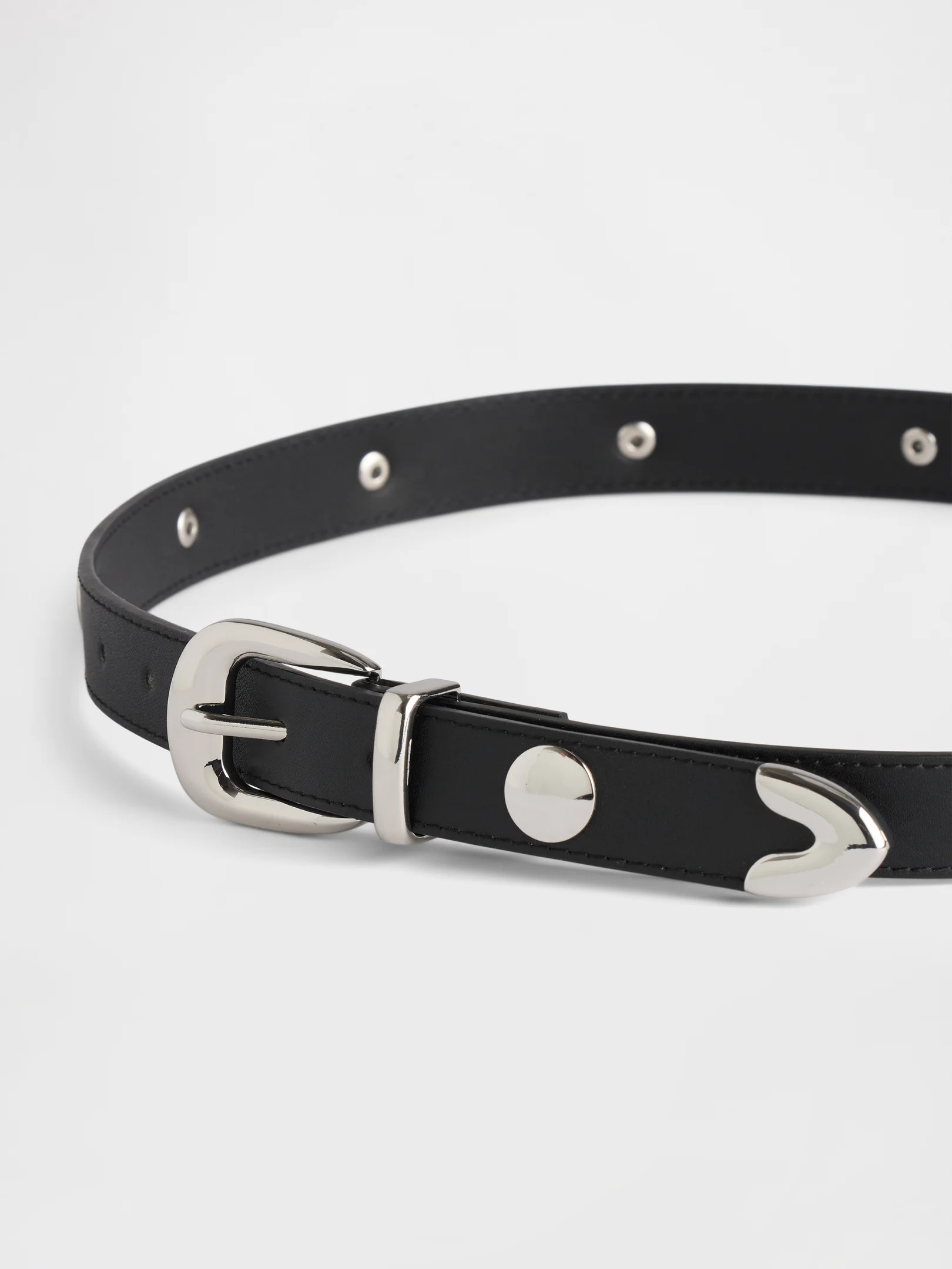 Vegan-Leather Studded Western Belt | Gap Factory