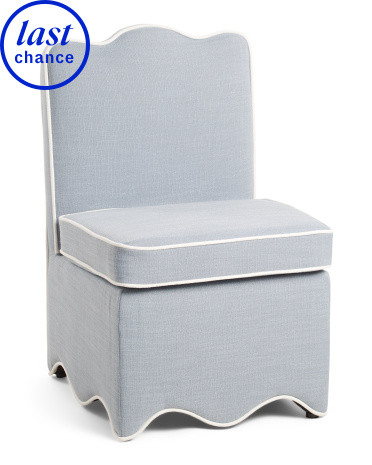 Scalloped Bottom Skirted Dining Chair  | Marshalls