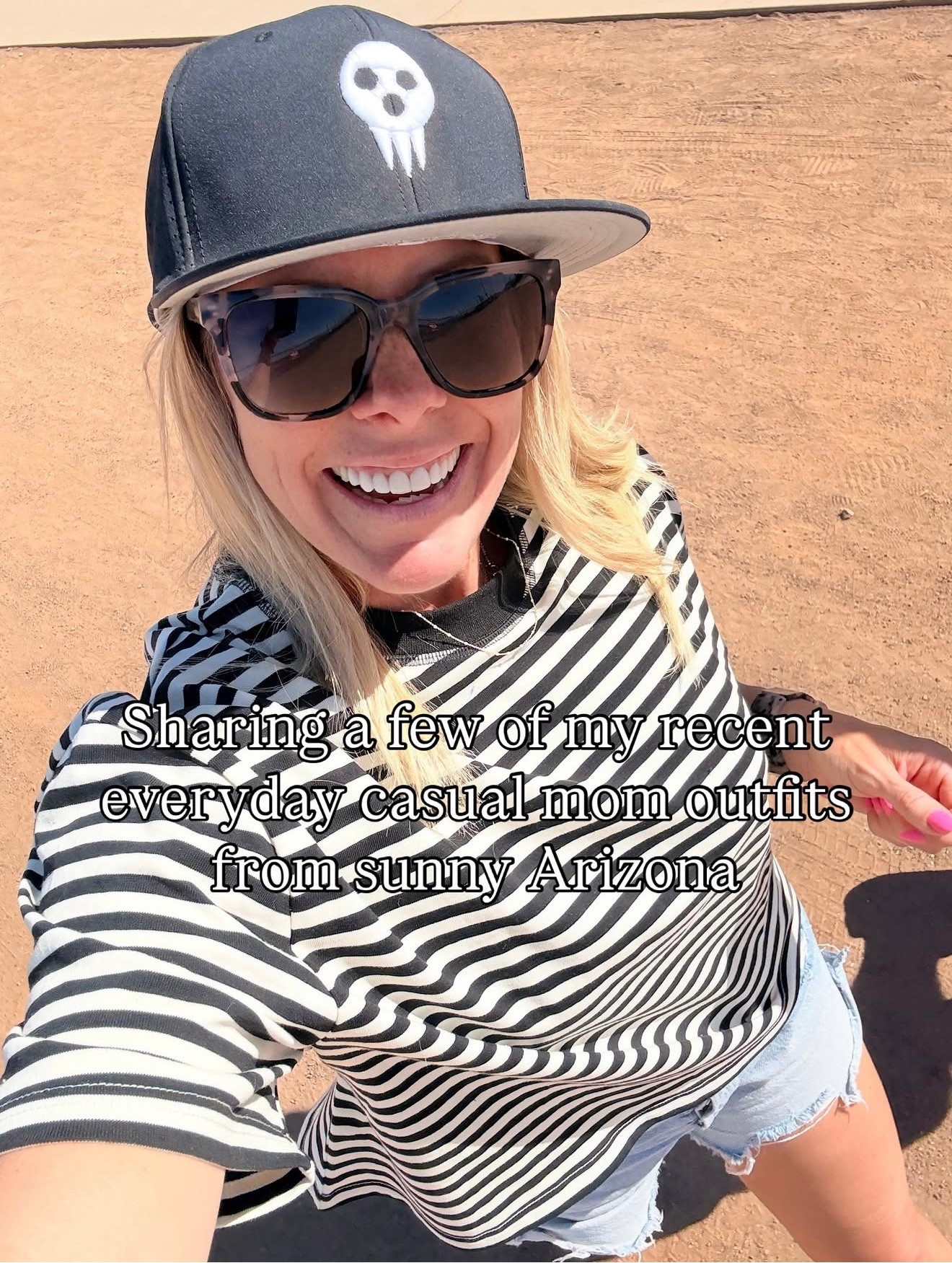 Size XS oversized striped tee 

#LTKootd #LTKOver40 #LTKmomlife