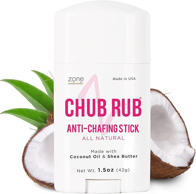 Zone Naturals Chafing Stick - 100% Natural Chub Rub Stick - Friction Defense Anti Chafing Stick R... | Amazon (US)