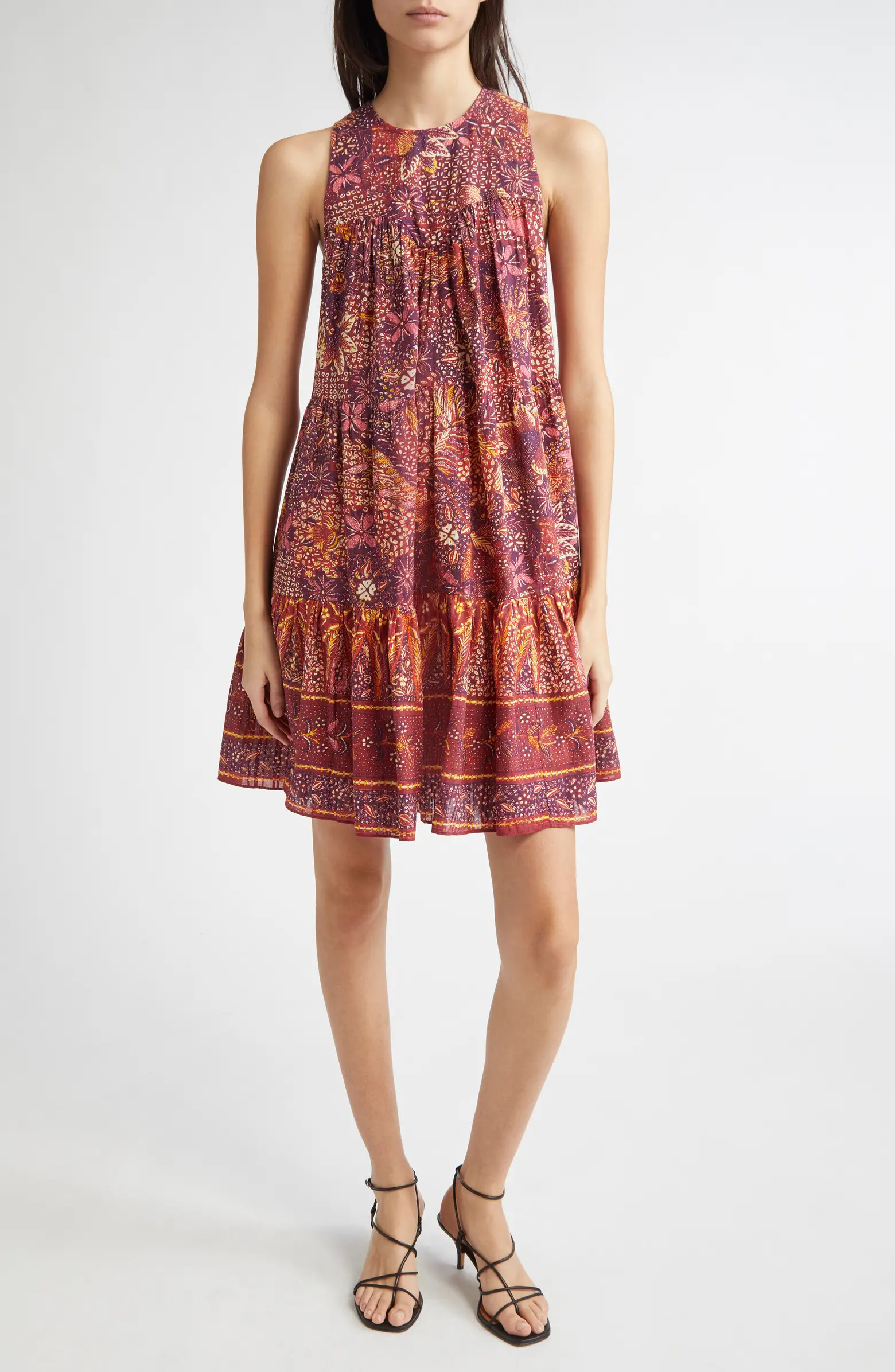 Mari Cotton Blend Trapeze Dress | Nordstrom Rack