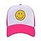 lycycse Womens Trucker Hats Retro Mesh Baseball Cap with Smile Patch Foam Neon High Crown Y2K Hat... | Amazon (US)