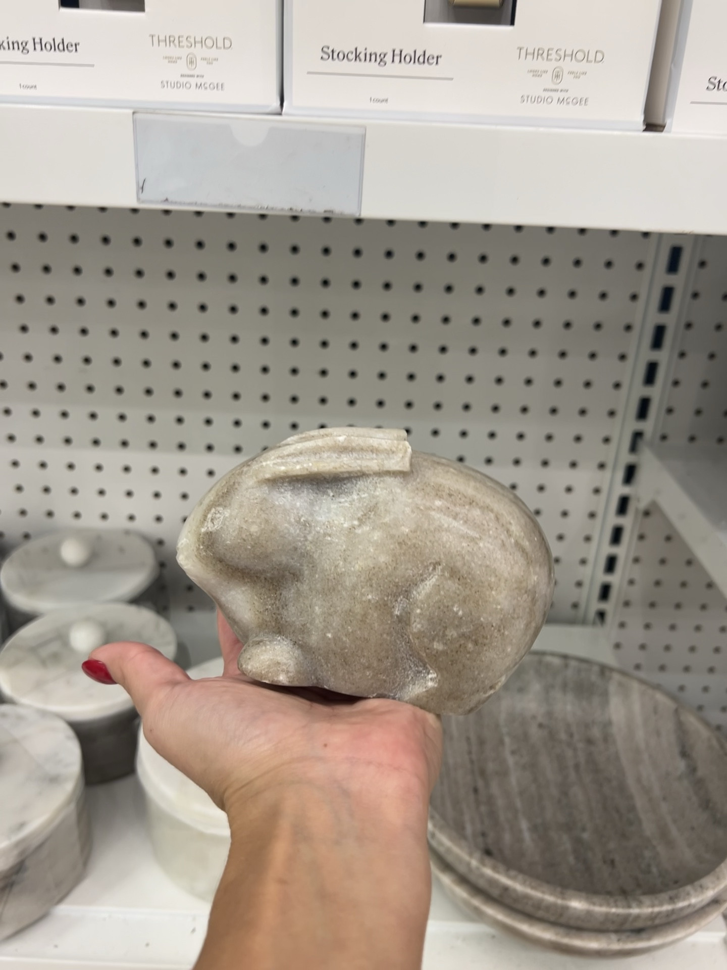 Marble pieces from Studio McGee x Threshold line. 

Marble bowl
Marble canister with lid 
Marble bunny


#LTKhome #LTKstyletip #LTKsalealert