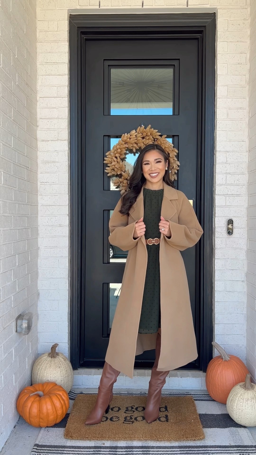 Fall coats I am loving. These camel coats are a staple in any wardrobe and will keep you warm this fall. The first coat fits very oversize, size down 1 to 2 sizes for a better fit. The second coat has a longer length and drapes beautifully. The third coat is the best value and fits true to size. Very warm without being bulky and $100 off! 

#LTKshoecrush #LTKsalealert #LTKSeasonal