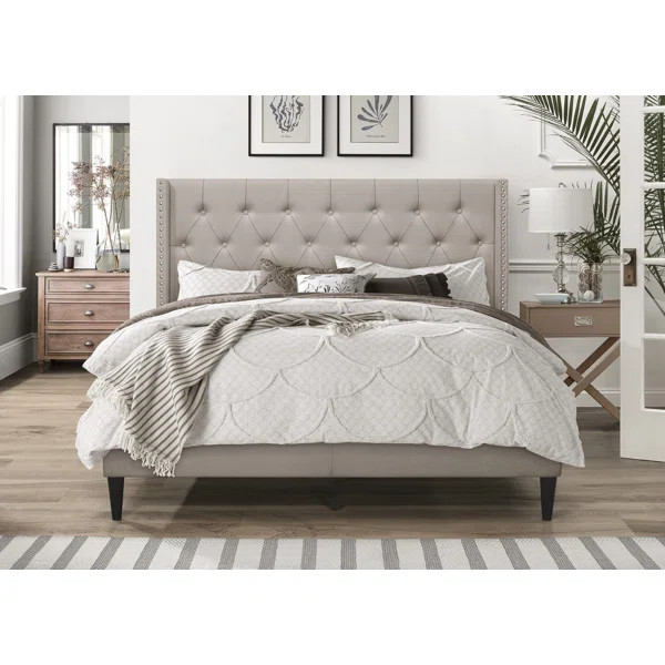 Aileen Tufted Upholstered Low Profile Platform Bed | Wayfair North America