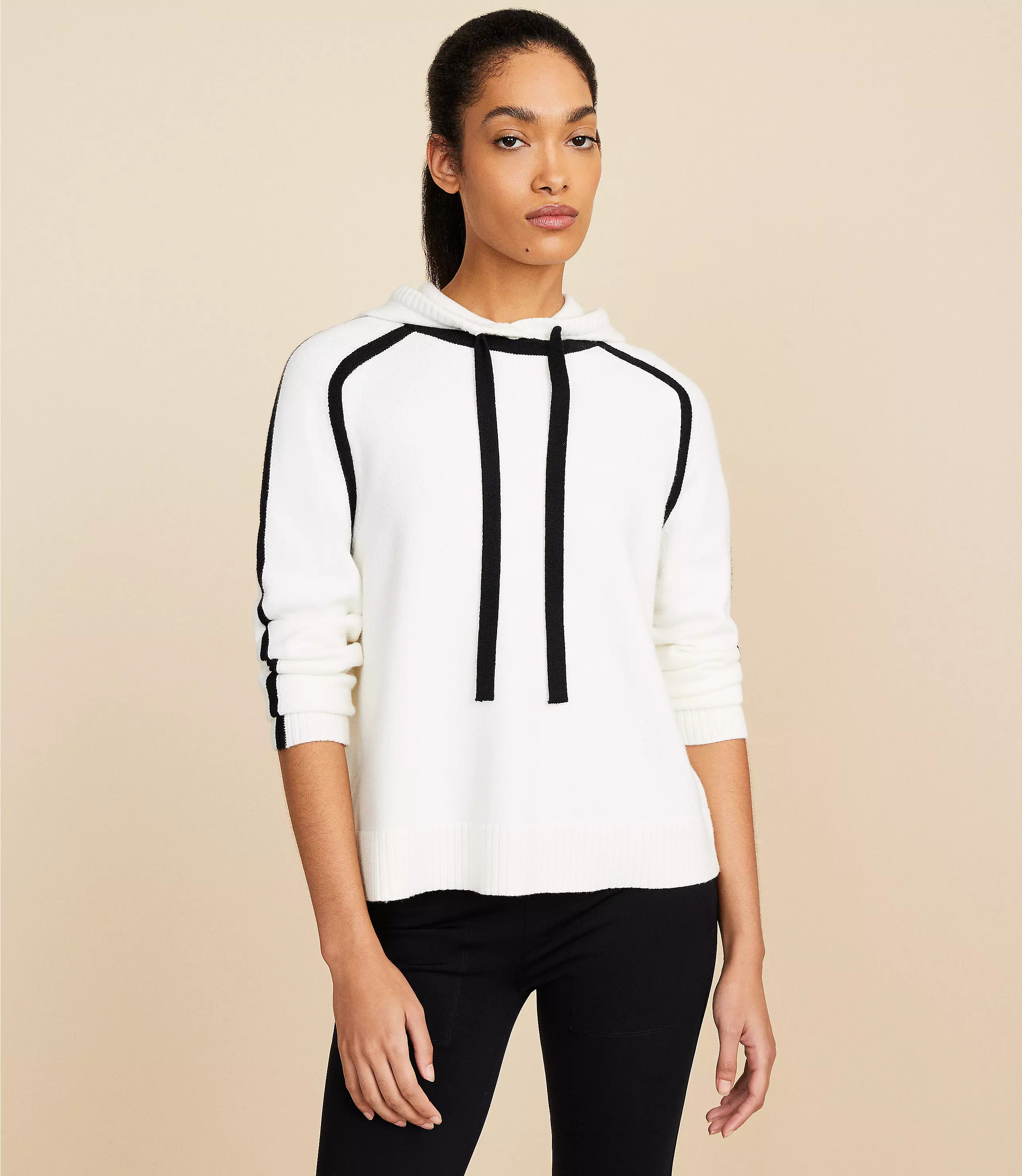 Lou & Grey Tipped Hoodie Sweater | LOFT