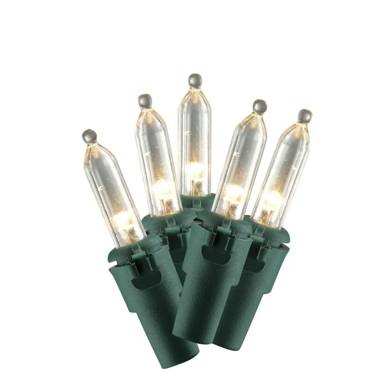 Indoor/Outdoor 300-Count LED Mini Christmas String Lights, Warm White, 62.3', by Holiday Time | Walmart (US)