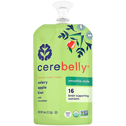 CEREBELLY Organic Peppa Pig Celery Apple Kiwi Pouch, 4 OZ | Amazon (US)