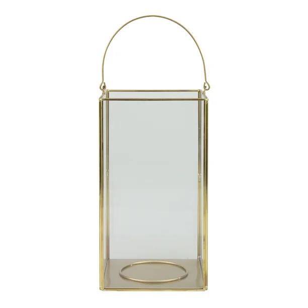 Better Homes & Gardens Decorative Gold Metal Lantern Large [Delivery] | Walmart (US)
