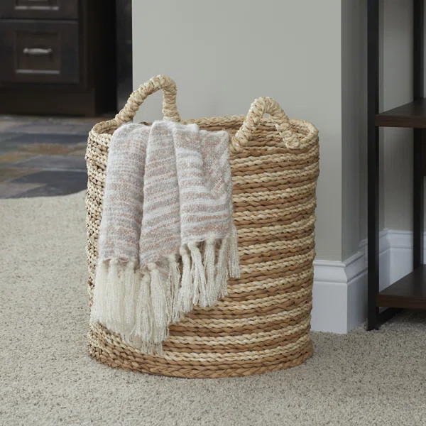 Decorative Ginger Swirl Wicker Basket | Wayfair North America