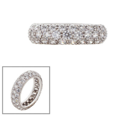 PAVE BAND F896-CZ-14K | Fantasia by DeSerio
