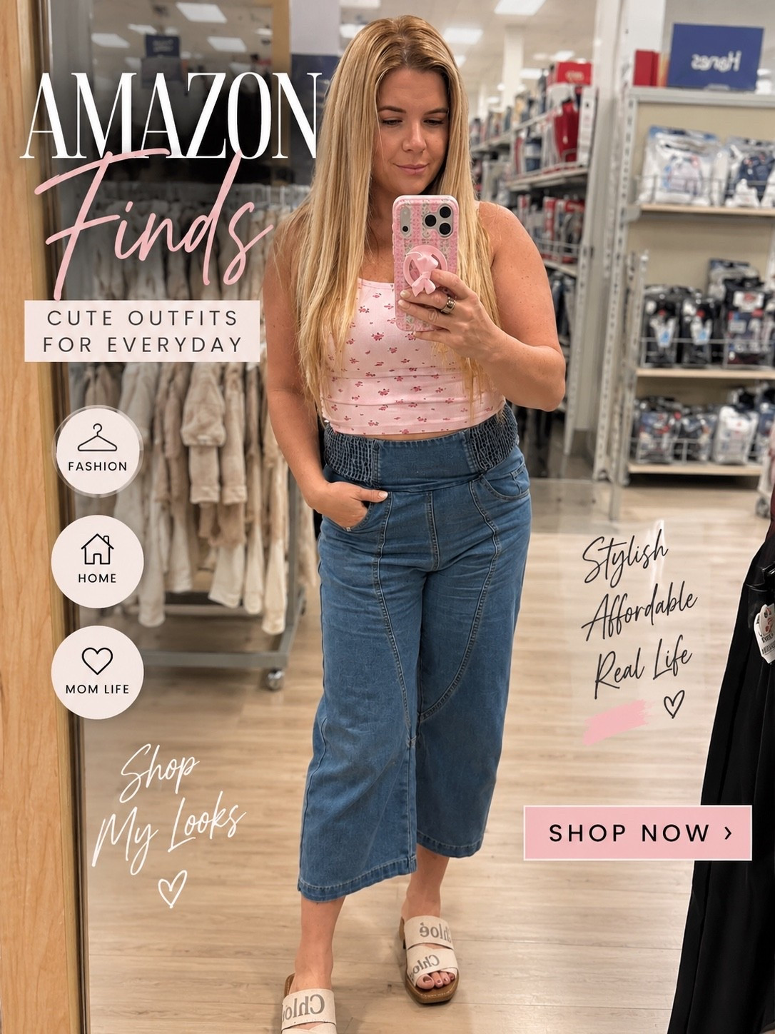 The denim skirt I didn’t expect to love this much 💙✨

Some pieces just make getting dressed so easy… and this outfit is definitely one of them.

I’m in love with this high-waisted denim wide leg jeans…it’s flattering, comfortable, and gives that effortlessly put-together look with minimal effort. Paired with this sweet floral tank (built in bra for the win 🩷), it’s the perfect outfit for everything from errands to lunch dates and weekend shopping.

These are the kinds of pieces I know I’ll keep wearing on repeat because they’re timeless, easy to style, and perfect for real life.

✨ Flattering high-waisted fit
✨ Comfortable enough for all-day wear
✨ Easy to dress up or down
✨ Perfect for transitioning into fall with a cardigan or denim jacket

If you’re building a wardrobe you’ll actually wear, these are pieces worth grabbing.

Everything is linked in my LTK. 🤍

XOXO,
Ana Randall 💗

#LTKgrwm #LTKootd #LTKOver40