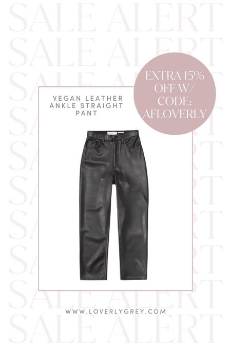 Loverly Grey’s favorite faux leather pants are on major sale! Currently 25% off plus an extra 15% w/ code: AFLOVERLY 

#LTKunder100 #LTKsalealert #LTKstyletip