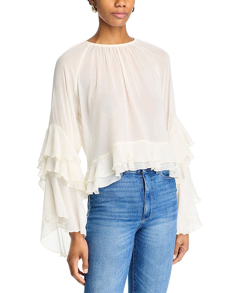 Lucy Paris Lis Ruffle Top | Bloomingdale's (US)