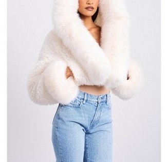 Create beautiful winter whites looks with a new luxe faux fur jacket! The Women's Kali White Cropped Faux Fur Jacket With Hood is under $300.

Keywords: Faux fur coats, faux fur jackets, winter coats, winter jackets, cropped jacket, cropped jackets, cropped coat, cropped coats, faux fur coats, winter whites 

#LTKootd #LTKSeasonal #LTKgrwm