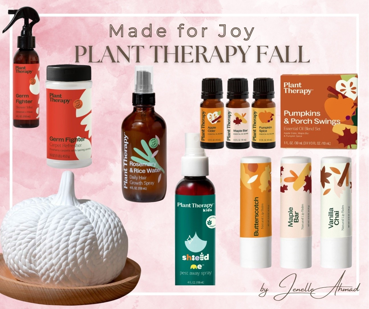 Plant Therapy FALL line is soooo beautiful! That pumpkin diffuser?! Only $19! My order is on the way and I can’t wait to smell all the pumpkin things! 👏🏻 love all of the germ fighting additions- these back to school germs are no joke! 

#LTKSeasonal #LTKHome #LTKFallSale