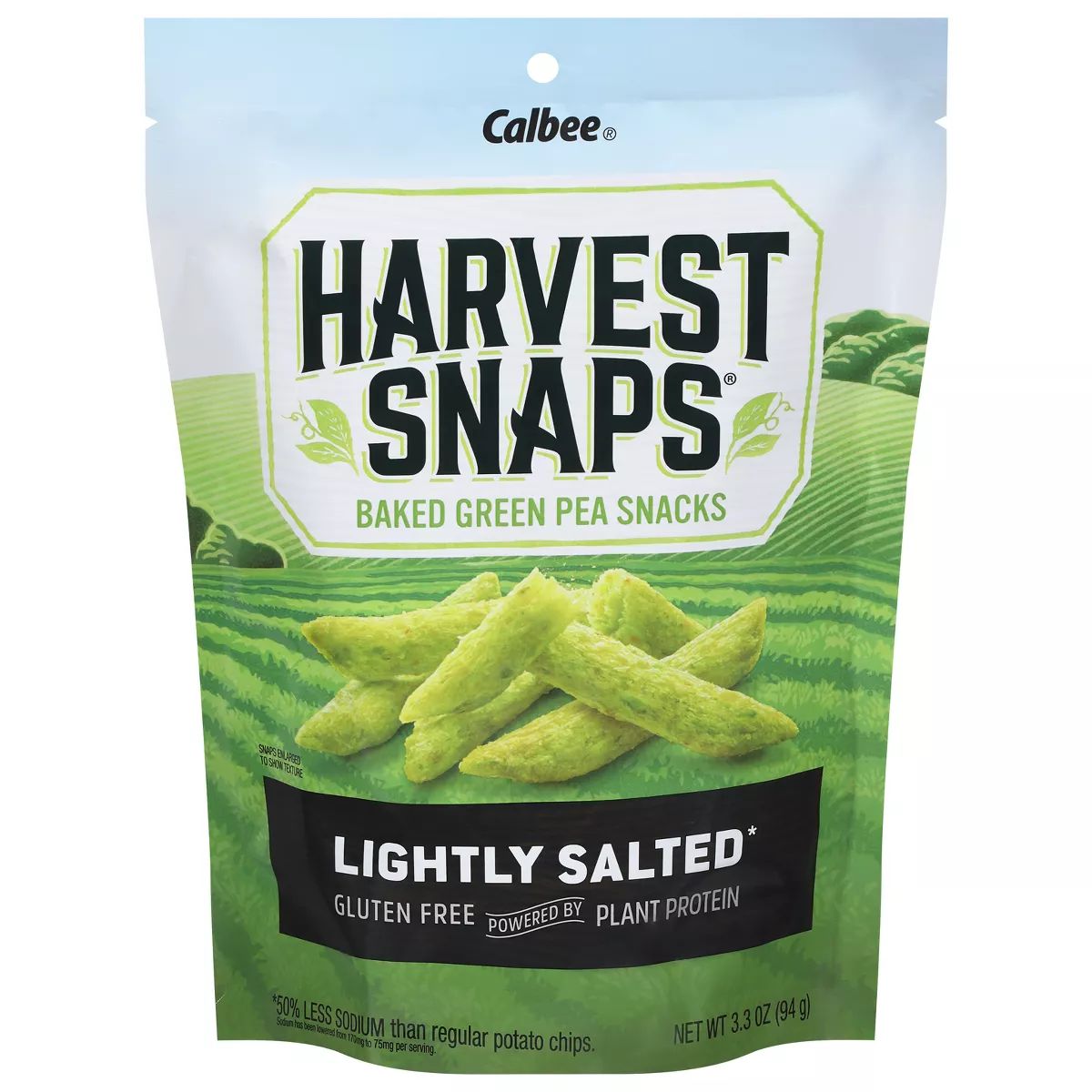 Harvest Snaps Green Pea Snack Crisps Lightly Salted - 3.3oz | Target