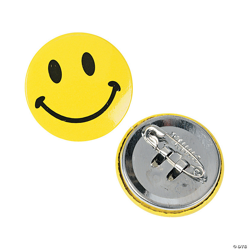 Bulk 48 Pc. Mini Smile Face Buttons | Oriental Trading Company
