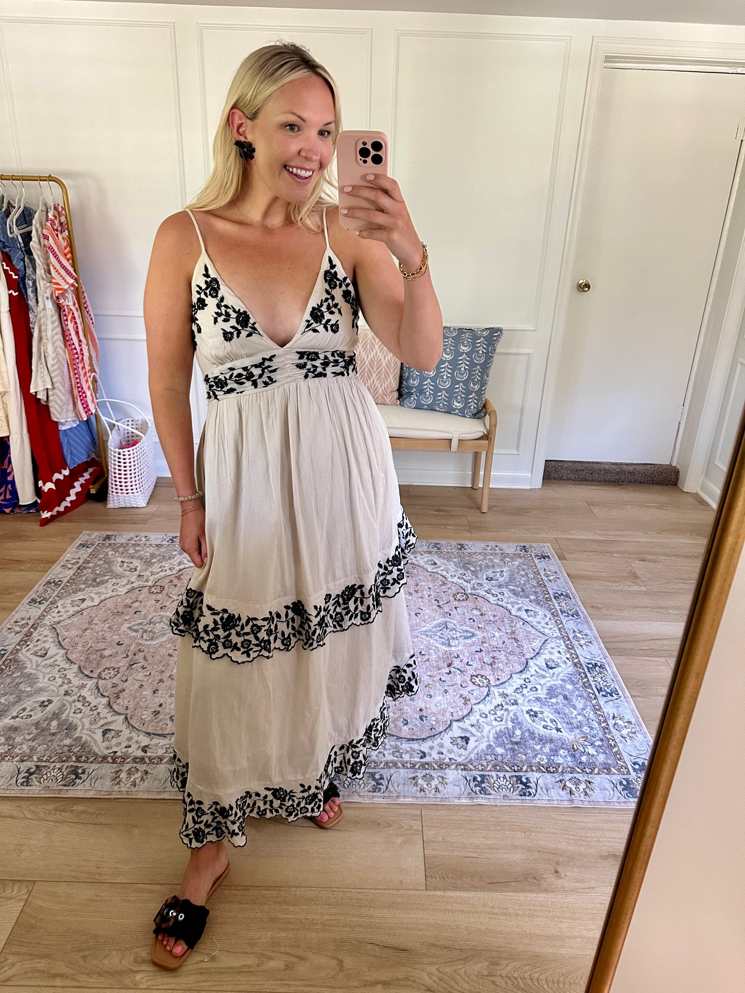 Summer maxi dress with an open back! Cute for date night or a beach vacation! I’m wearing a med 

#LTKStyleTip #LTKSeasonal #LTKMidsize