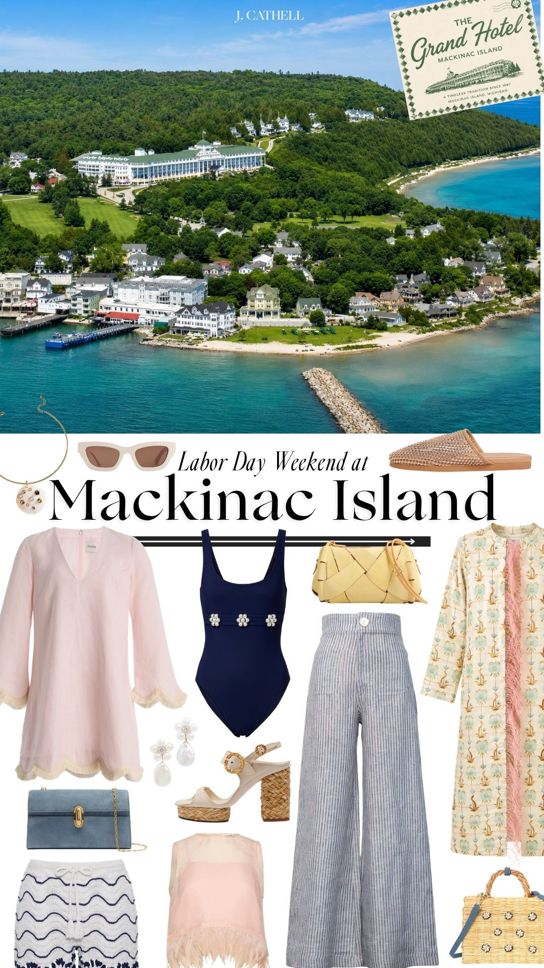 ✨ Dreaming of one last summer escape? Mackinac Island is pure magic over Labor Day weekend. From bike rides along the shoreline and horse-drawn carriage tours to afternoons at the Grand Hotel and waterfront dinners, it's the perfect blend of timeless charm and classic style.

I've rounded up everything you need for the ultimate getaway—including what to wear, where to stay, where to dine, and the can't-miss experiences—so all you have to do is pack your bags.

Tap to shop the outfits and explore my complete Mackinac Island guide. 🤍🍂🚲

#LTKTravel #MackinacIsland #LaborDayWeekend #TravelStyle #WeekendGetaway #ClassicStyle #VacationOutfits #MidwestTravel 

 #LTKSeasonal #LTKOver40 #LTKTravel