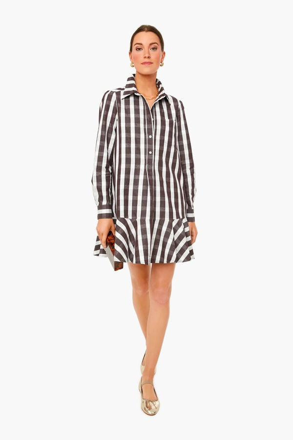 Espresso Check Callahan Dress | Tuckernuck (US)