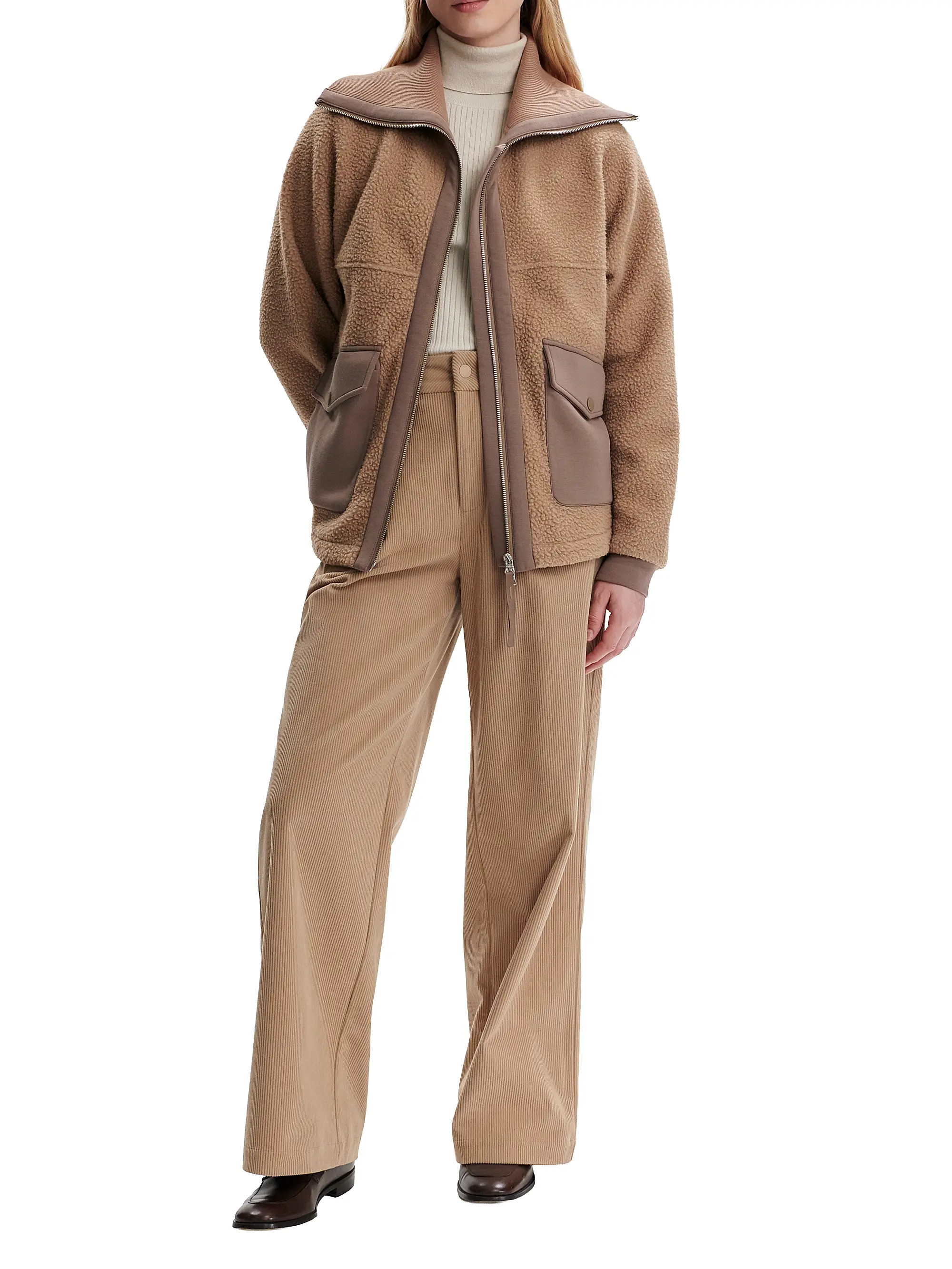 Varley Eleanor Fleece Zip-Up Jacket | Saks Fifth Avenue | Saks Fifth Avenue